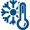 Thermometer And Snowflake Icon